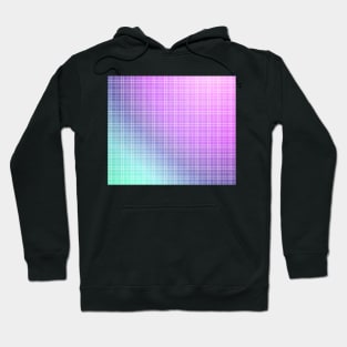 Soft cool colours plaid pattern Hoodie